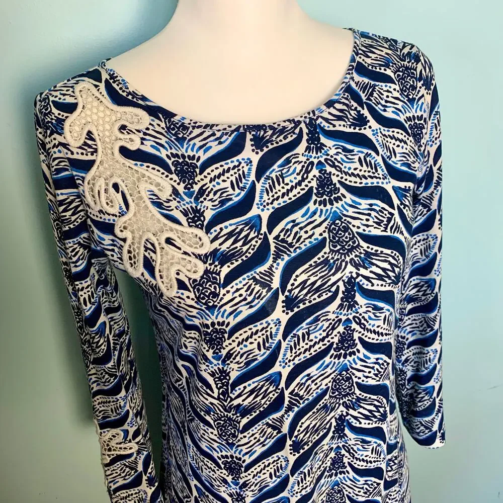 Lilly Pulitzer A Mermaids Tale Marlowe Dress Size XS - Picture 3 of 10